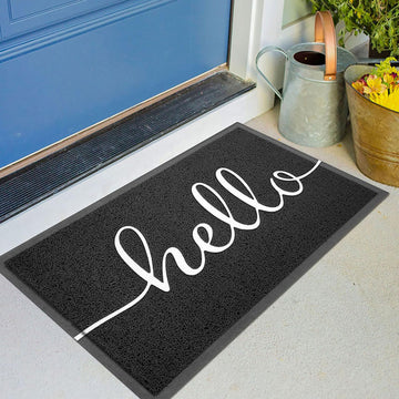 Front Door Mat Hello Doormat Welcome Mats Outdoor Mat, 24"x36"