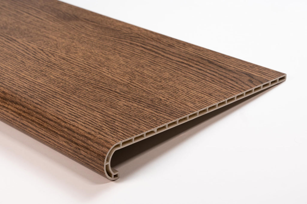 Stair Remodel/Stair Refinishing Kit, Includes 2 Stair Treads, 2 Risers, and 2 Returns - Real Wood Look and Texture