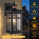 Motion Sensor Outdoor Wall Lights 2 Packs- Updated Dusk to Dawn Outdoor Lighting