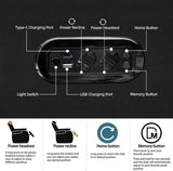 Leather Home Theater Seating, Classic Series Game Seats Movie Theater Chairs Recliner Sofa with Type-C USB Charger