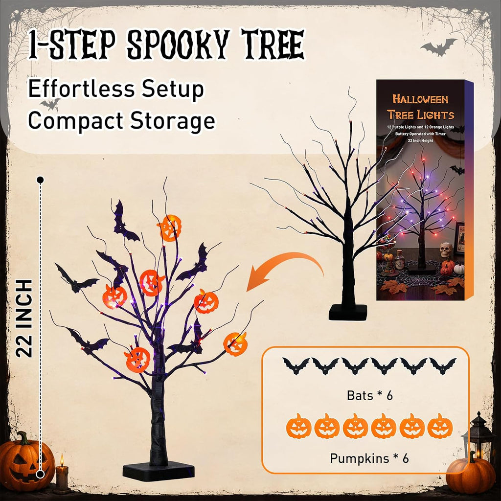 Halloween Decorations Indoor Halloween Tree Black Spooky Tree
