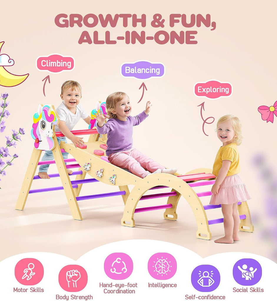 Triangle Set, in-1 Montessori Climbing Toy for Toddlers