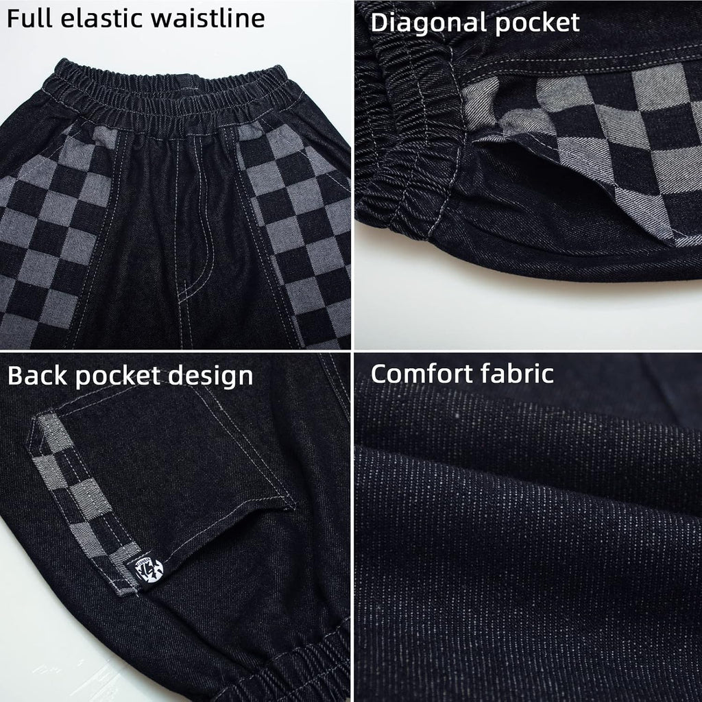 Boys Elastic Waist Jeans Stretch Fashion Denim Pants
