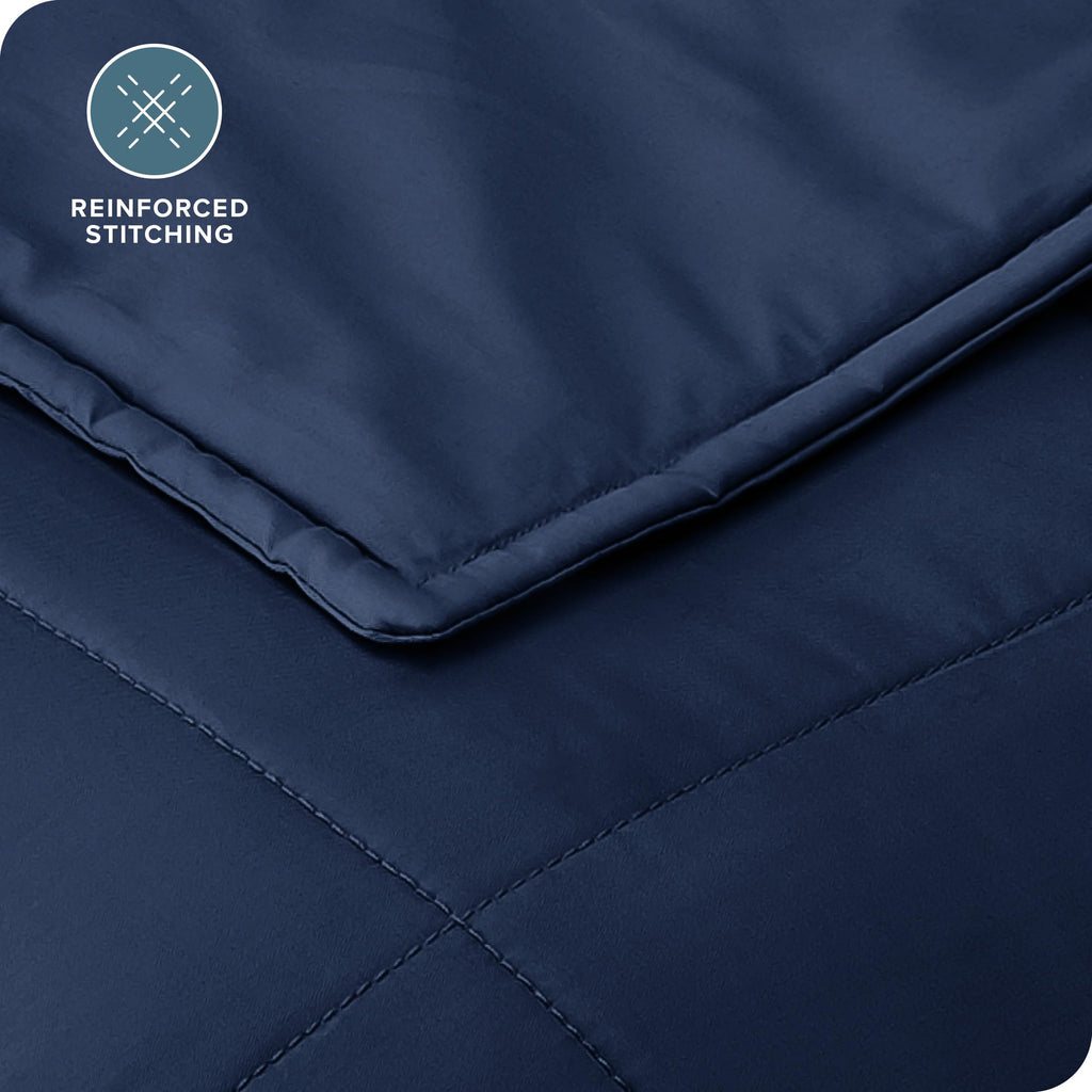 Cotton Weighted Blanket (Dark Blue, 60"x80" 17lbs)