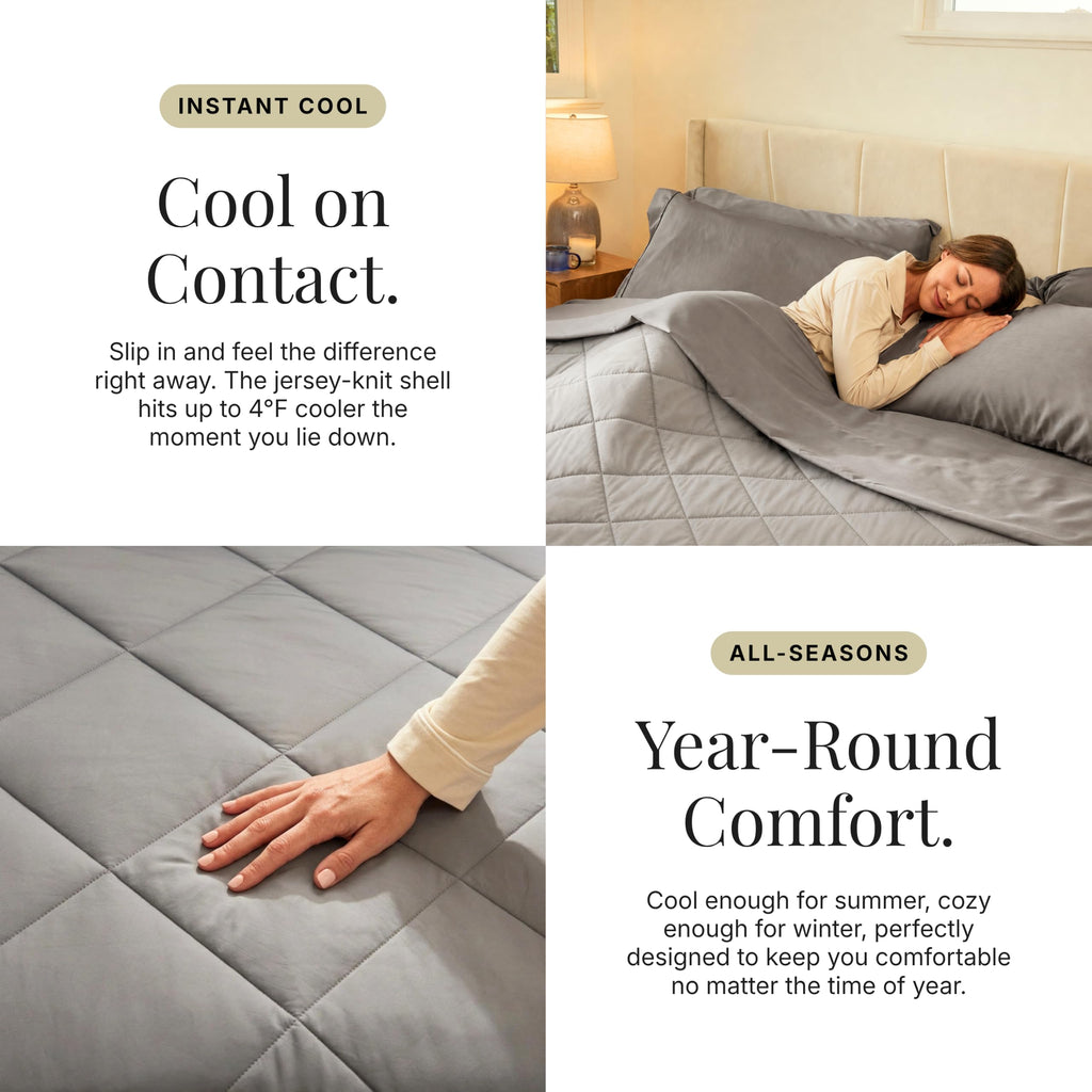 Cooling Comforter - Queen, White