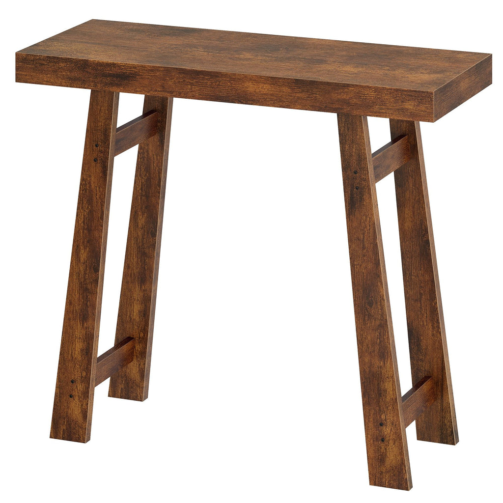 Modern Entryway Table, Foyer, 31.5 Inch, Rustic Brown