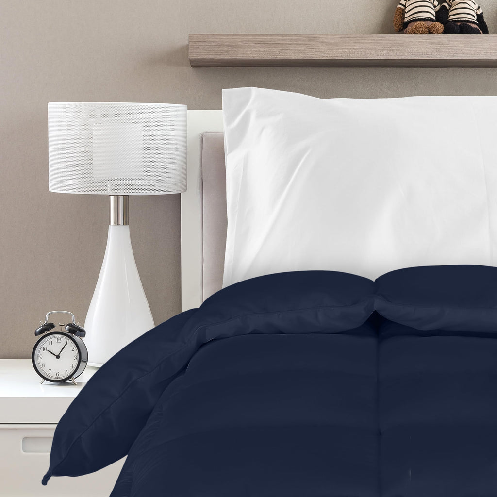 Comforters King UK Size, All Season Duvet Insert, Down Alternative Box Stitched Bed Comforter with Corner Tabs