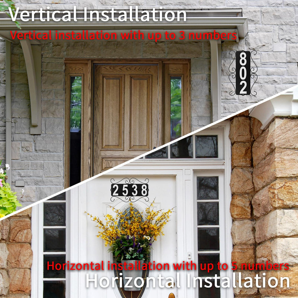 Metal Address Plaque, Address House Number, Waterproof