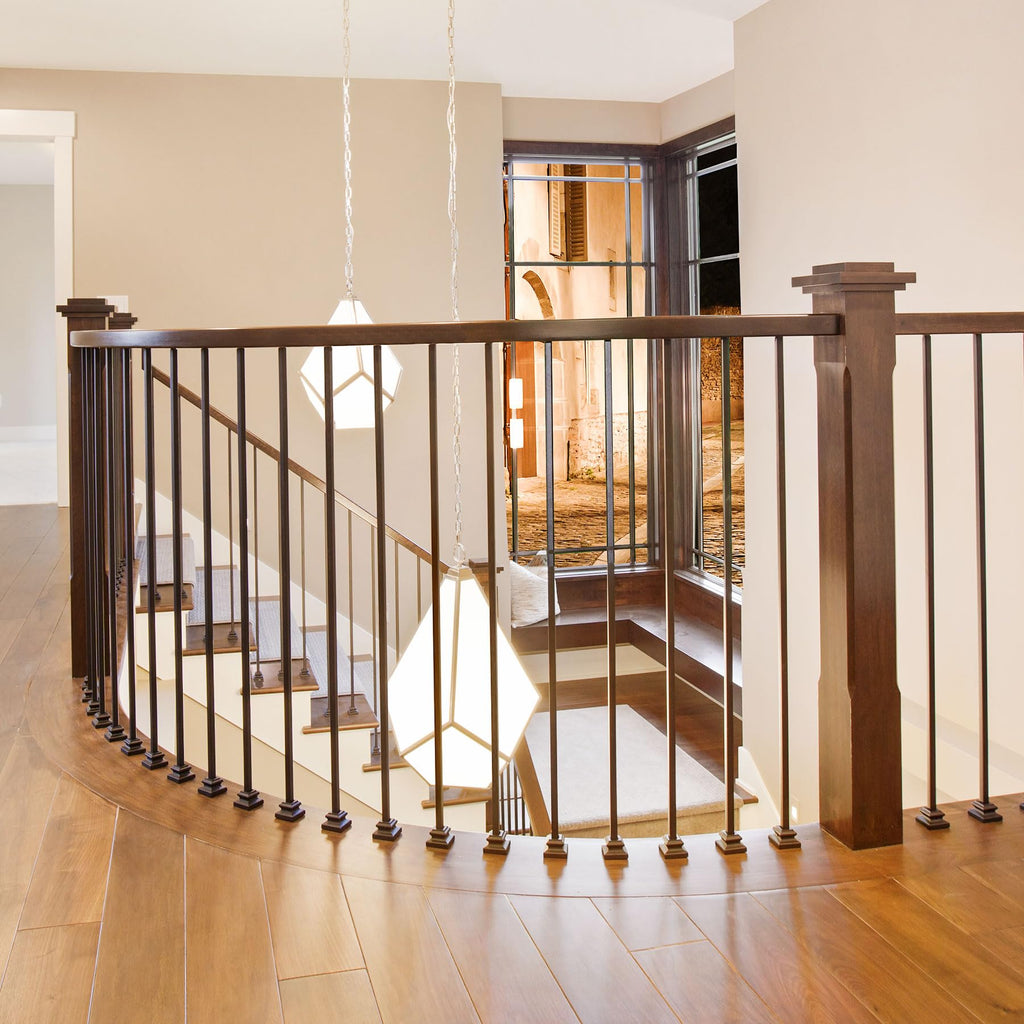 30-Pack Iron Balusters for Staircase Interior, 44" Hollow Spindles