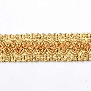 Braid Trim 0.78 inch 6.8 Yards Gold Gimp Fabric Trim