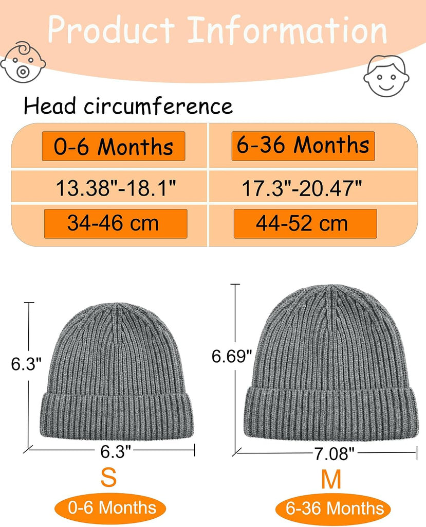 Toddler Beanie Baby Hat Boys Girls Beanies Wool Warm Kid Winter Hat