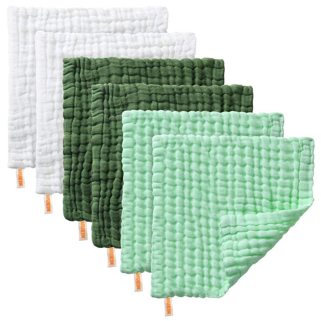 Baby Washcloths - Soft Face Cloths for Newborn, Absorbent Bath Face Towels, Baby Wipes, Burp Cloths or Face Towels
