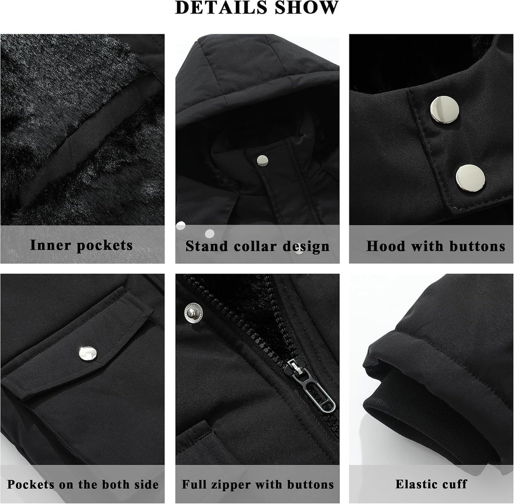 Boy's Winter Coat Waterproof Puffer Jacket| Warm Windbreak Parka