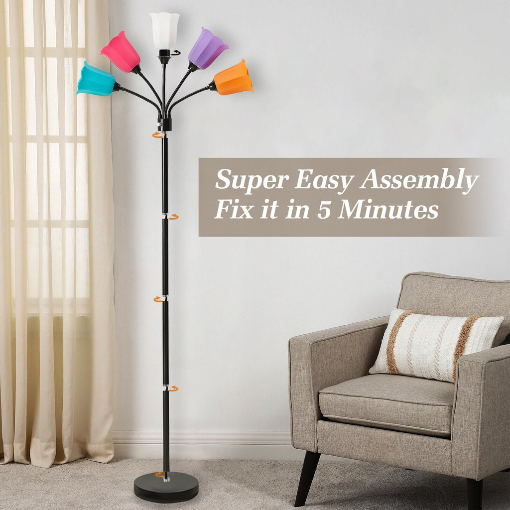 Medusa Floor Lamp, Multi Head Modern Tall Lamp