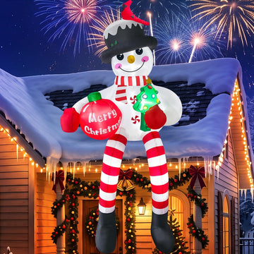 10FT Christmas Inflatable Snowman Decoration for Outdoor Yard