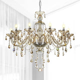 10-Light Crystal Chandelier Cognac/Champagne Modern Chandelier K9 Crystal Candle Pendant Ceiling Lighting Fixture, Chandeliers for Dining Room Home DŽcor A110-B01LW5DYTK