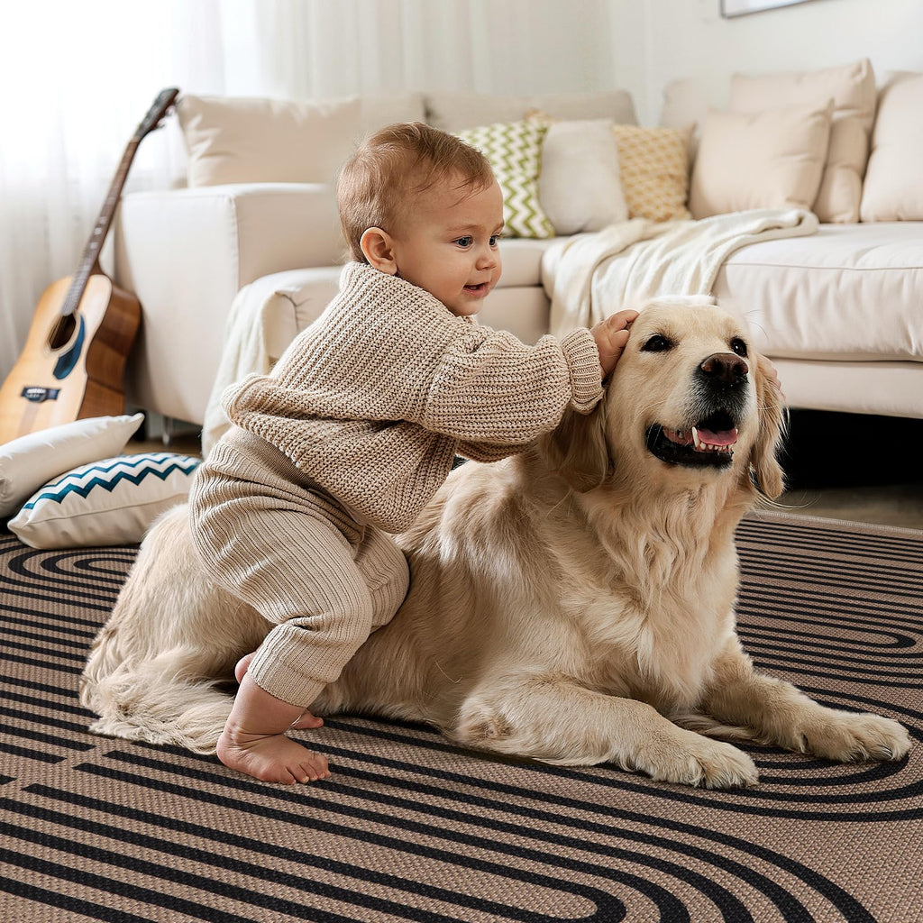 Easy Jute Washable Runner Rugs s, Non-Slip Indoor Rug