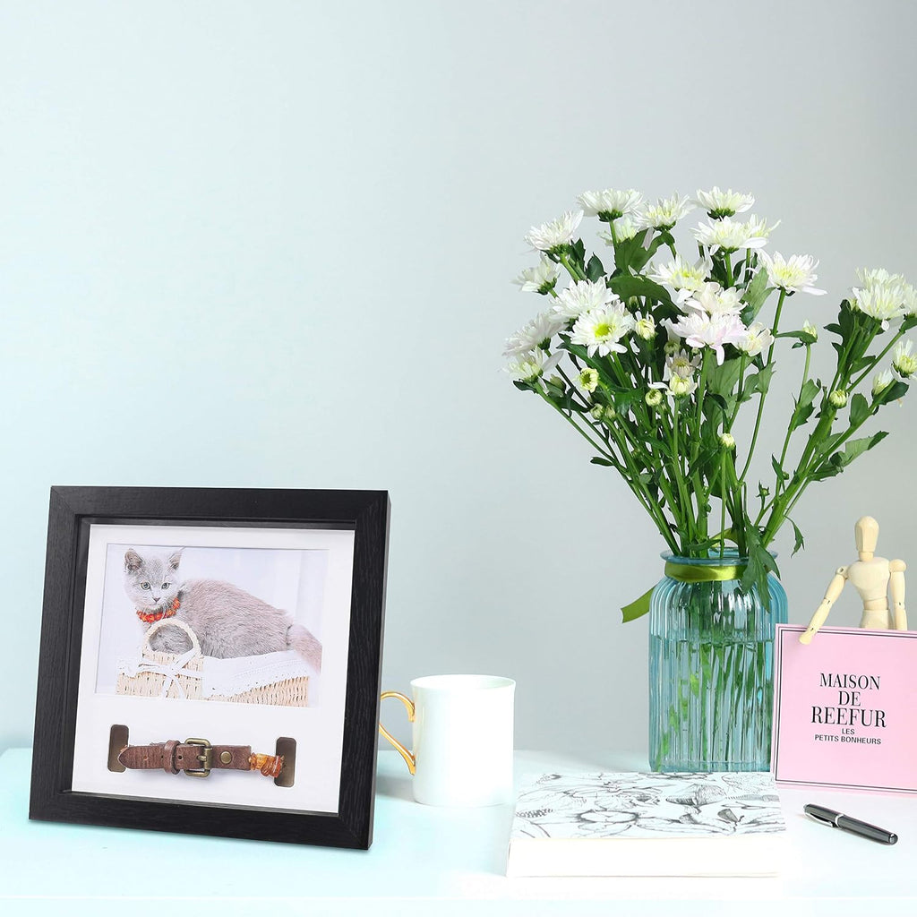 Pet Picture Frame Memorial - Dog Memorial Sentiment Frame, Black