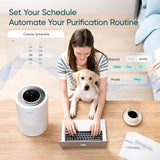 Air Purifier for Home Bedroom Dorm Room, Smart & Voice Control, AHAM VERIFIDE, 3-in-1 Filter With HE
