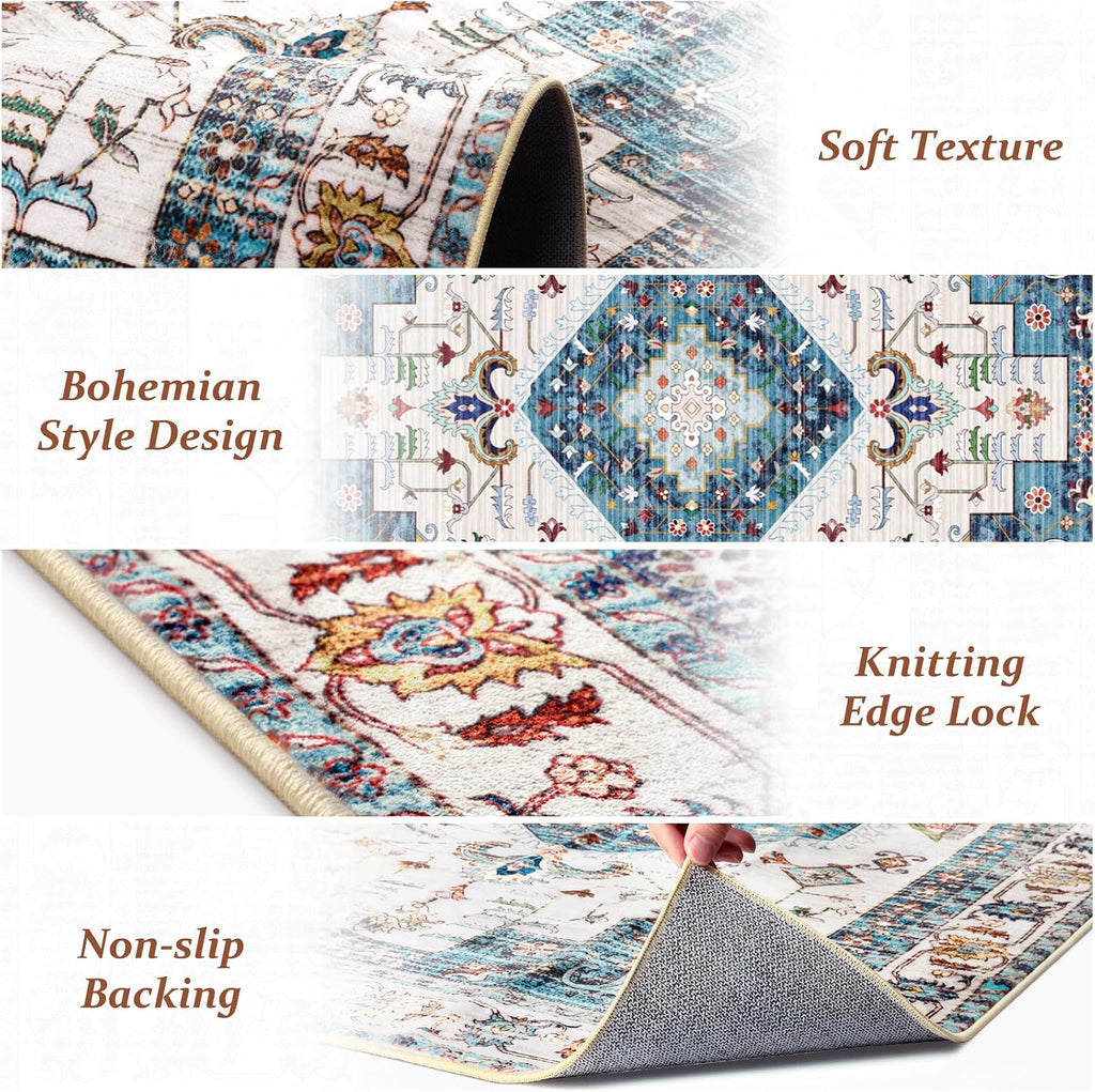 Outdoor Boho Area Rug Outside Rug Outdoor Carpet Large Floor Mat