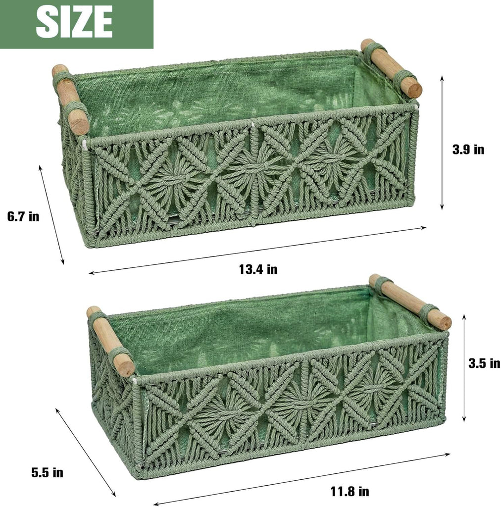 Boho Decor Basket for Toilelt Paper Storage Baskets for Organizing