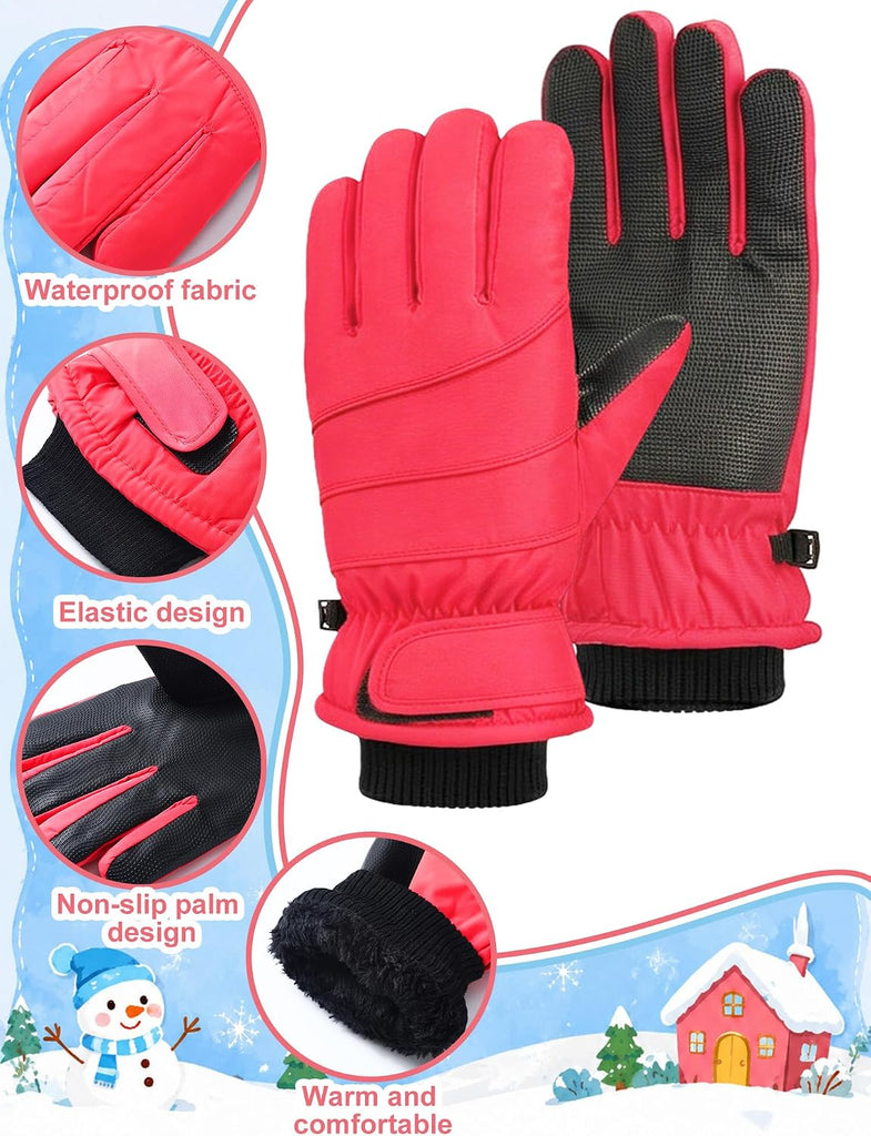4 Pairs Winter Gloves for Kids