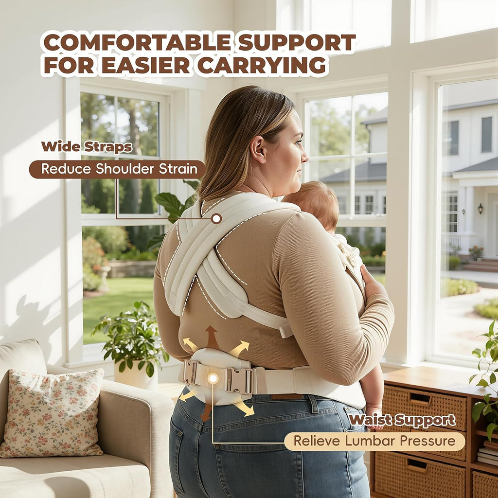 Plus-Size Baby Carrier with Lumbar Support