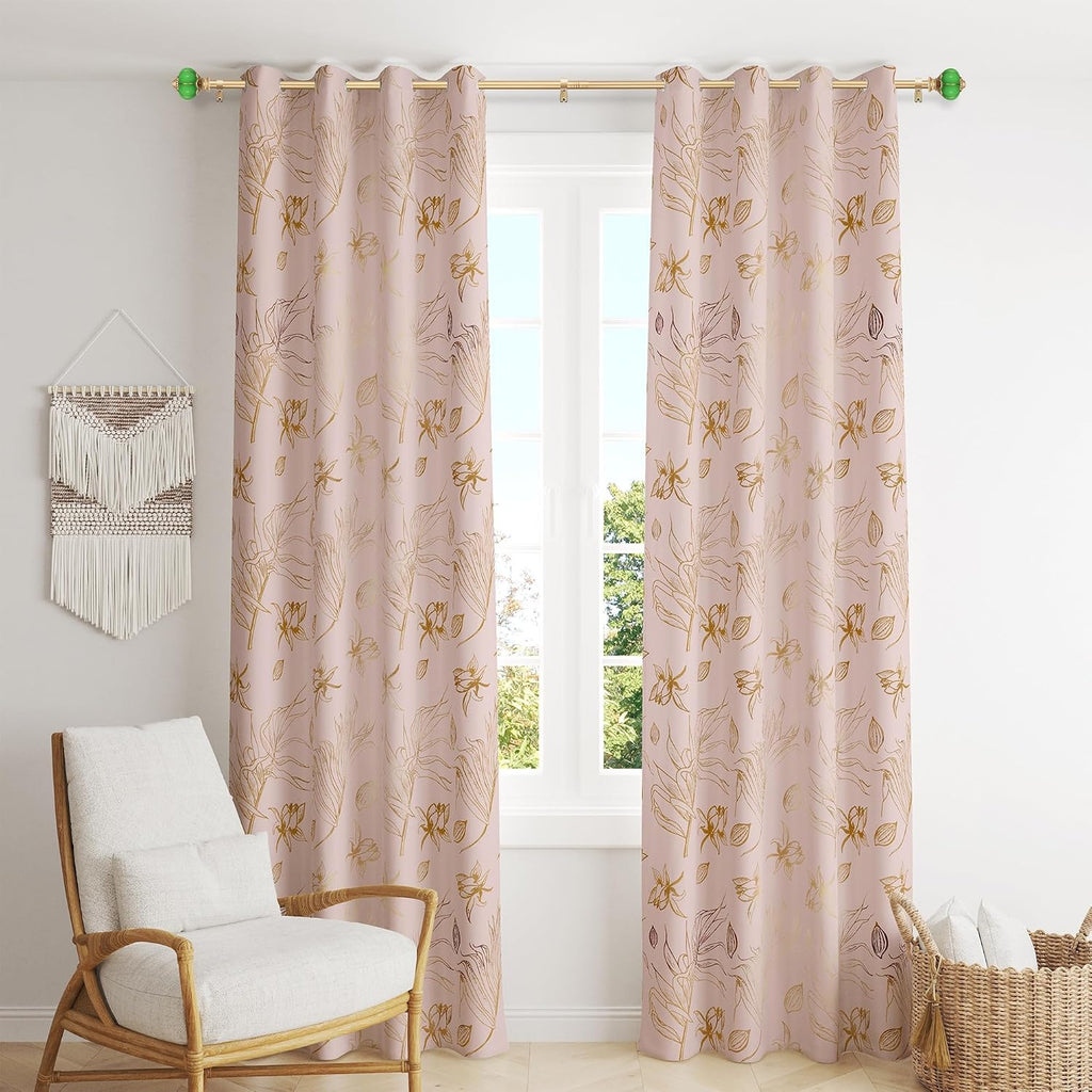 Ceramic Curtain Rods for Windows,1 Inch Adjustable Telescoping Drapery Rod Heavy Duty Window Treatment