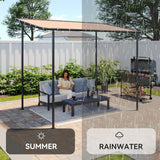 10x6 Lean to Gazebo Outdoor Pergola with Water Resistant & U - Image 3