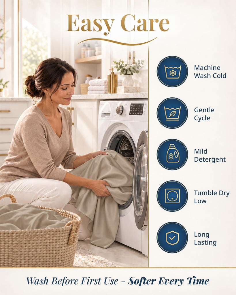 Split King Cooling Sheets 100% Egyptian Cotton Sateen - Taupe