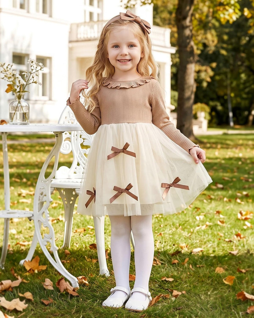 Baby Toddler Girl Clothes Long Sleeve Fall Winter Princess Fairy Tutu Dress
