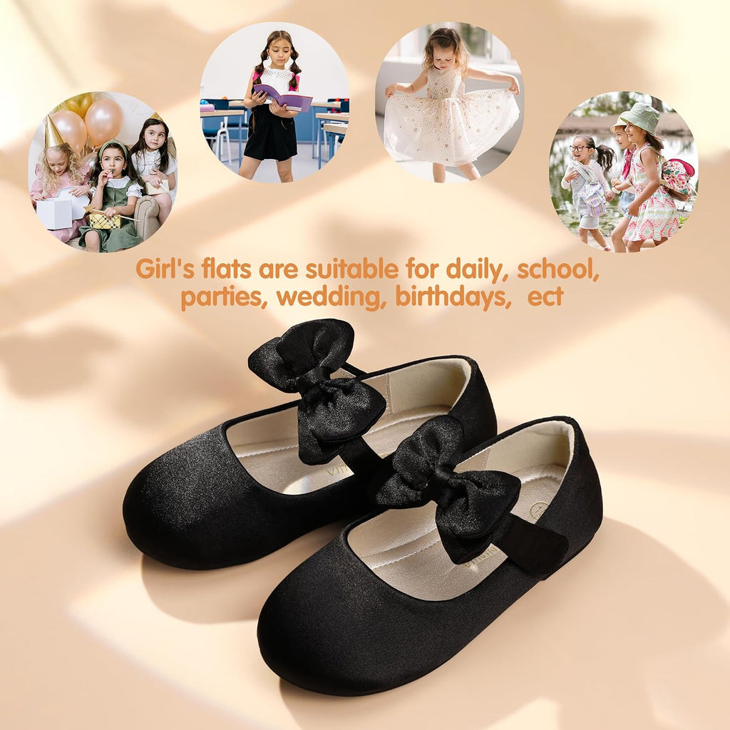 Toddler Dress Shoes Flower Girls Ballet Flats