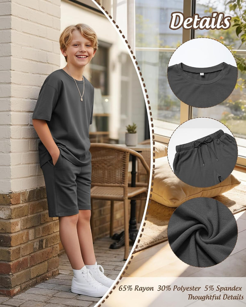 Boy's 2 Piece Outfits Summer Set