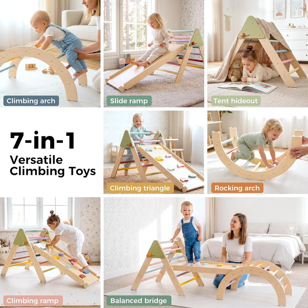 Triangle Set FoldableClimbing Toys for Toddlers 1-3