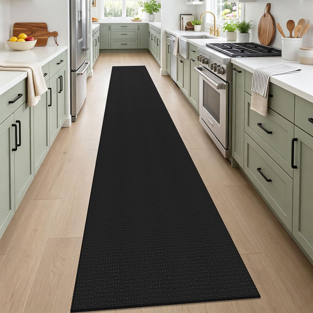 Woven Runner Rug Washable Runners s Extra Long Cotton Non Slip Rubber Backed Kitchen Runner Braided Indoor