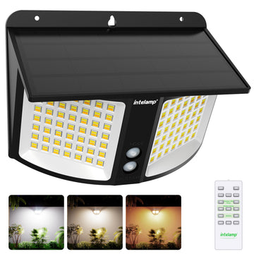 Solar Motion Sensor Light Outdoor Security Flood Light Waterproof