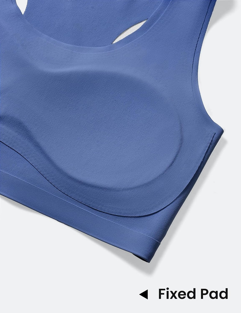 Girls Sports Bra Kids Racerback Training Bras with Sewn in Pads