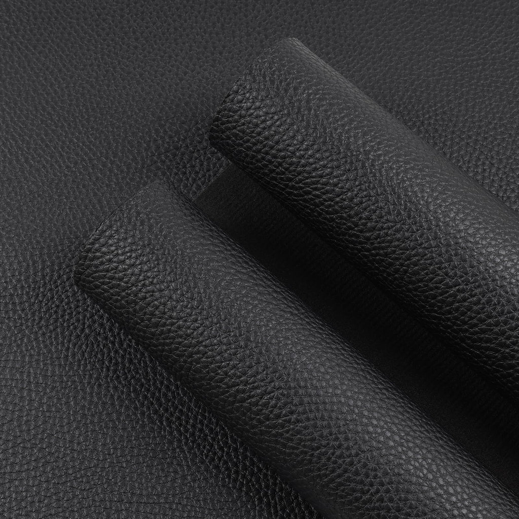 Waterproof Marine Vinyl Fabric 1.6mm Leather Sheets 54"×24" Black