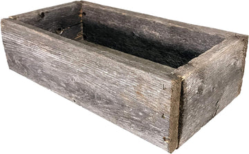 Rustic Revival | Decorative Barnwood Box - Authentic Rustic Weathered Wood Box for Table Decoration, Weddings