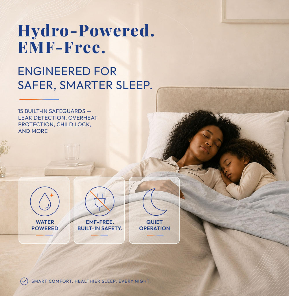 All Season Cooling & Heating Mattress Pad King, Water-Circulating Mattress Topper, Dual-Zone Temperature Control, AI
