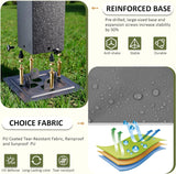 10'x12' Outdoor Pergola with Retractable Canopy, Patio Metal - Image 5