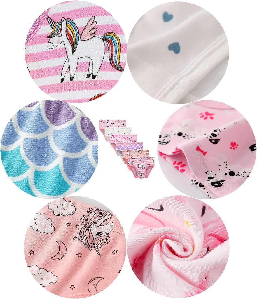 Toddler Soft Cotton Panties Little Big Girls Undies Assorted Underwear