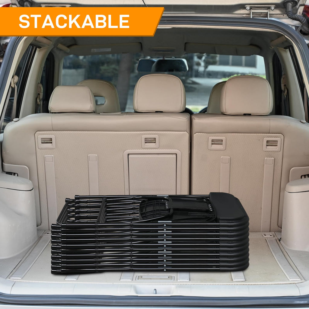 4pcs Folding Chair, Plastic Chairs with 330-Pound Capacity, Easy to Fold and Store Suitable for Indoor & Outdoor