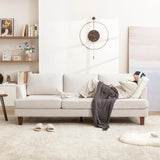 Mid Century Modern Couches for Living Room, 89" Comfy Couch Sofa with 3-Seater Deep Seats