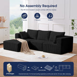 107'' Modular Sectional Sofa, L Shaped Cloud Couch for Living Room