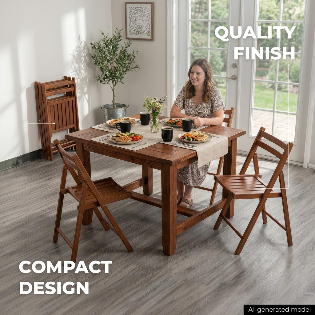 Robin Folding Chair Set of 4, Teak