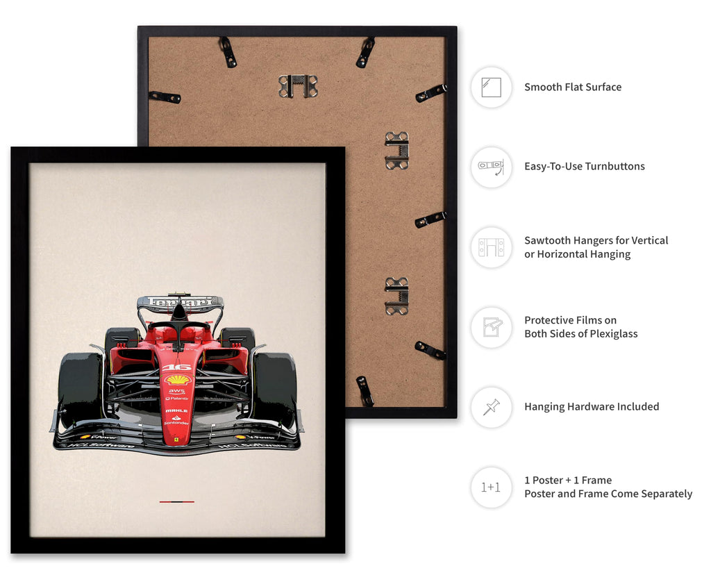 Luxury Sports Car Poster - Italian Race Car Print - Sports Art - Car Racing Art - Gift for Him, Her & Car Enthusiast