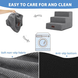 Dog Stairs for Small Dogs, 3-Step Non-Slip Pet Stairs for Couch Sofa and Chair, Dog Bed Stairs for Puppy
