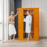Springspa Far Infrared Sauna for Home, Home Indoor Infrared Sauna for 2-Person