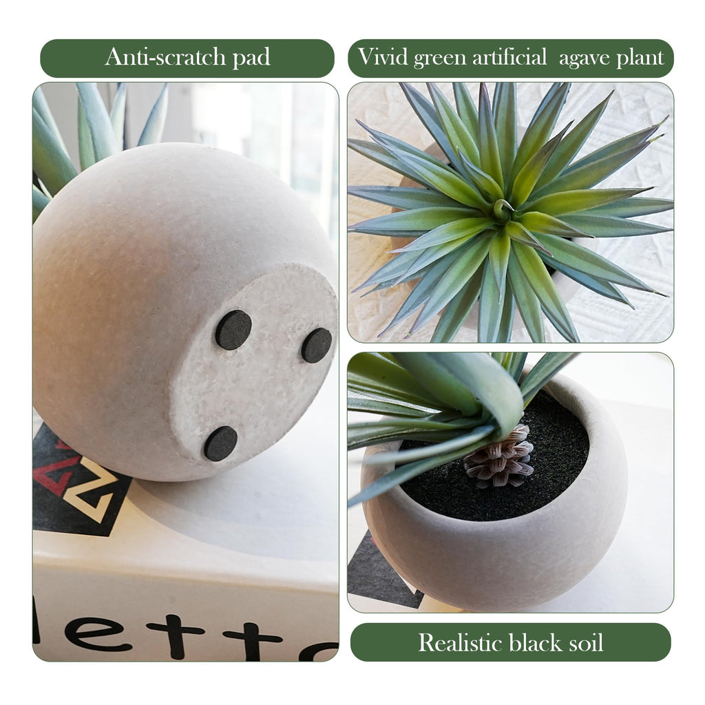 8 in Fake Succulent Plant, Small Artificial Plants in Pots